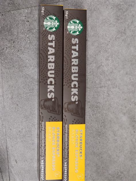 Starbucks Nespresso Blonde Espresso Capsules Food Drinks Beverages On Carousell
