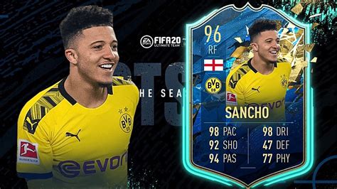 Jadon Sancho Stats Fifa 20 Donnahathorn