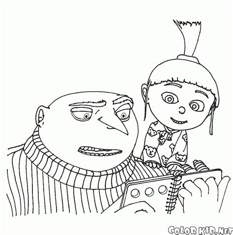 Minions And Gru Coloring Page Coloring Pages