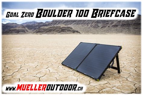 Müller Outdoor Goal Zero Boulder 100 Briefcase Solar Panel