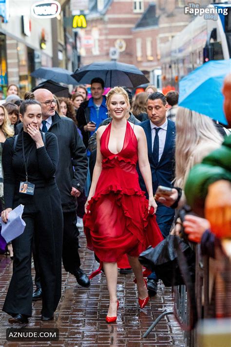 Virginia Gardner Sexy Shows Off Her Hot Cleavage At The Premiere Of Beautiful Disaster In