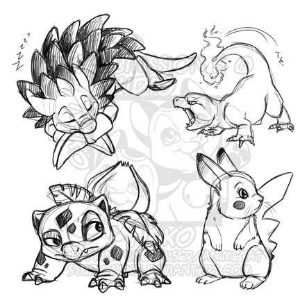 Pokemon Sketches — Weasyl