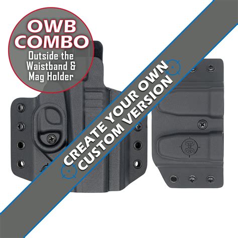 OWB COVERT Kydex Holster & Magazine Holder | CUSTOM | C&G Holsters