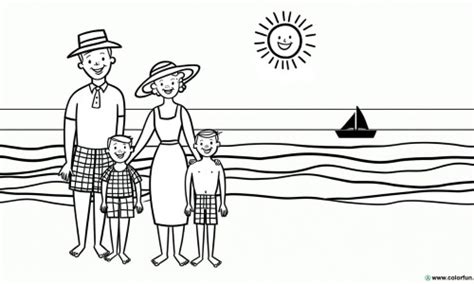 Coloriage d une famille nombreuse à Télécharger ou à Imprimer gratuitement