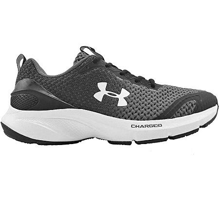 TENIS MASCULINO UNDER ARMOUR CHARGED PROMPT PRETO CINZA BRAN Silva