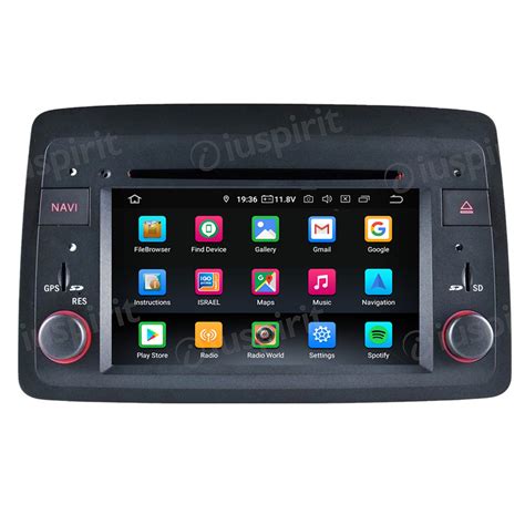 ANDROID Autoradio Navigatore Per Fiat Panda 2004 2012 CarPlay Android