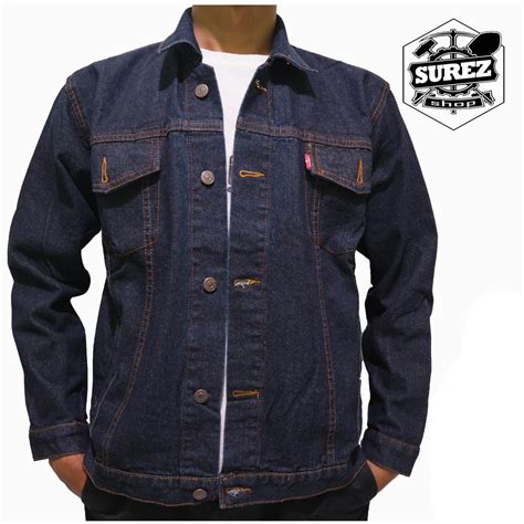 Jual Jaket Jeans Denim Dongker Garment Pria Shopee Indonesia