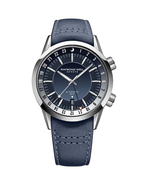 Raymond Weil Freelancer Gmt Watch In Blue For Men Lyst