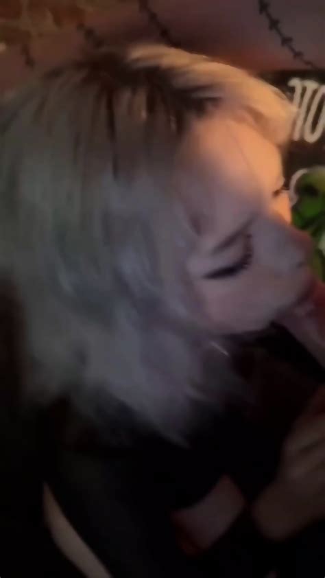 Busty Blonde Swallowing Cock