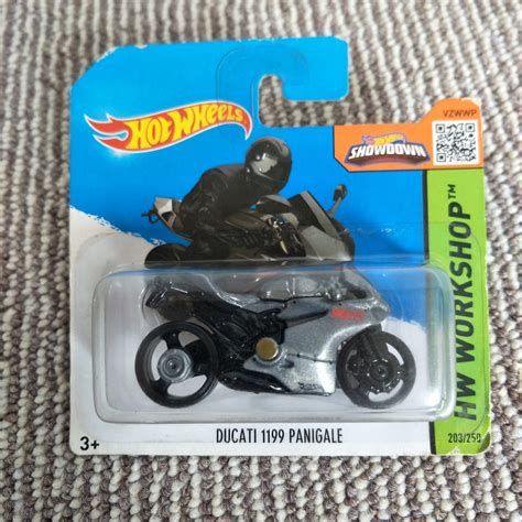 Hot Wheels Ducati Panigale Grey Hw Workshop Birthday Gift Miniature Model Car Retro