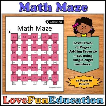 Math Maze Addition By Lovefuneducation Tpt