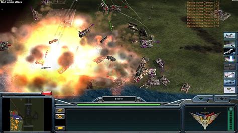 Command Conquer Generals Zero Hour USA Laser Vs 7x Hard USA Thru The