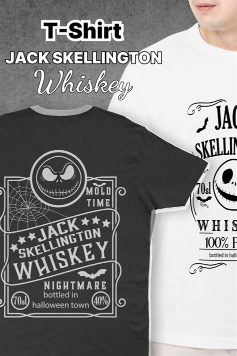 Jack Skellington Whiskey Svg T Shirt Design Masterbundles