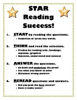 STAR Reading Success Test Strategy Prep For ELA By Dixie Lou TpT