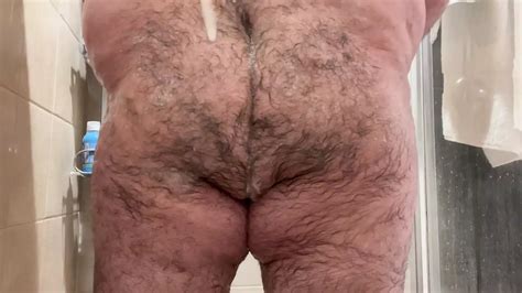 Bear Shoves Dildo Up His Ass Before Showering Gay Porn Feat Masked Chaser And Bear By Faphouse