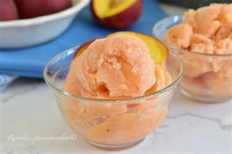 Sorbetto Alla Pesca Ricetta Dolce Senza Gelatiera Fresca E Facile