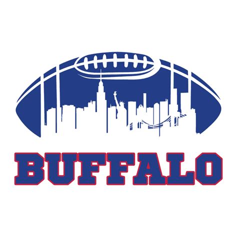 1960 Buffalo Bills Skyline SVG - Digital Football Download - Wiki SVG