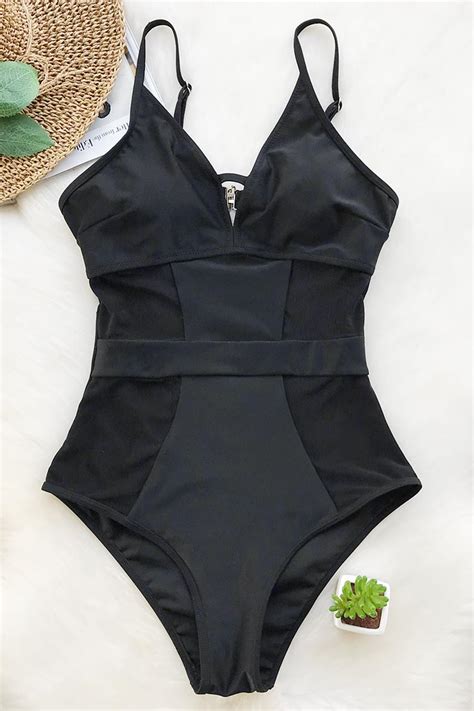 Cupshe Absolut Lust Mesh One Piece Swimsuit