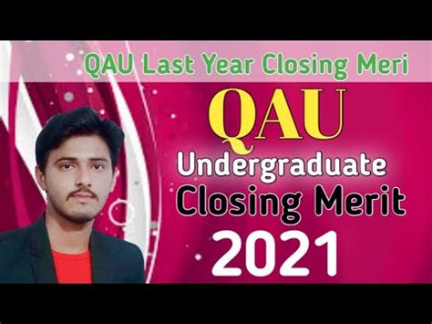 Quaid E Azam University Last Year Closing Merit Undergraduate Programs