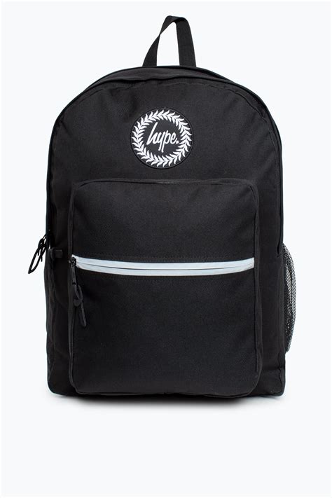 Hype Black Plain Utility Backpack Justhype Ltd