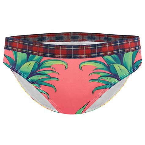 Brief Underwear Bikini Panties For Women Bikini Underwear S Round Background Pineapple Walmart
