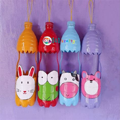 Jual Prakarya kerajinan daur ulang botol bekas (pot gantung) | Shopee ...