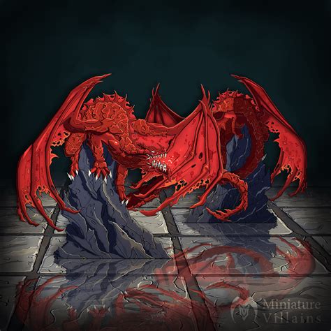 Dragon adult miniature (red, green, blue) : r/DungeonMasters