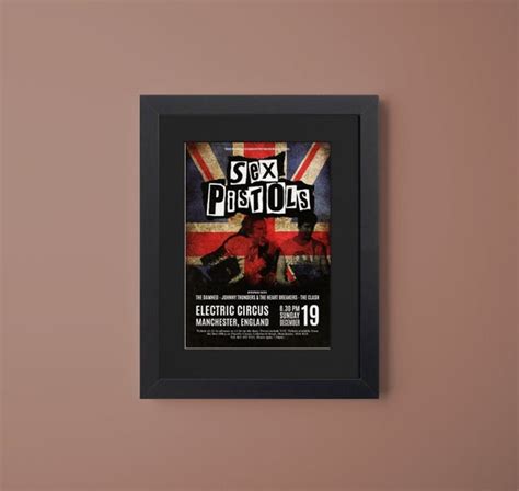 Sex Pistols At Manchester Electric Circus Poster Etsy