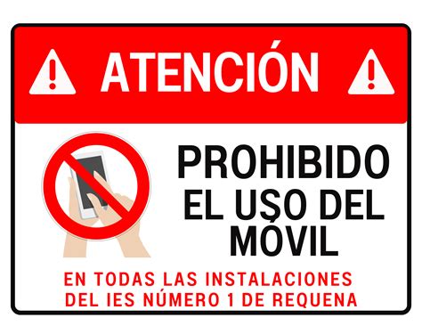 Nueva normativa sobre el uso del móvil en el centro – IES NÚMERO 1