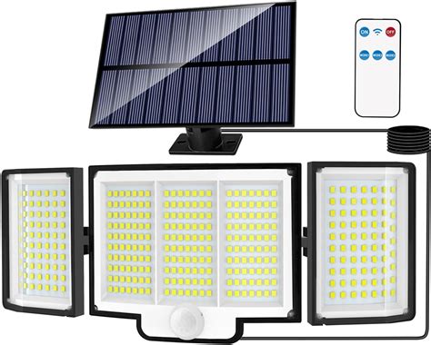 YOYONACY Solar Outdoor Lights 2500LM 348 LED Motion Sensor Outdoor