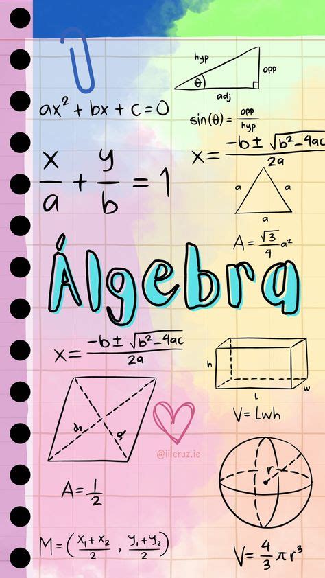 Portadas De Algebra Para Cuadernos