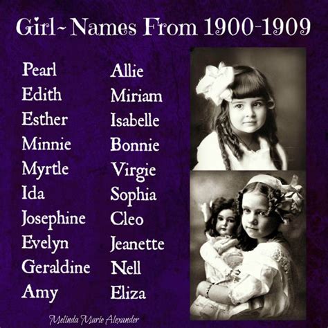 Vintage Girl Names From 1900 1909 Vintagegirlnames Girlnames | Hot Sex Picture