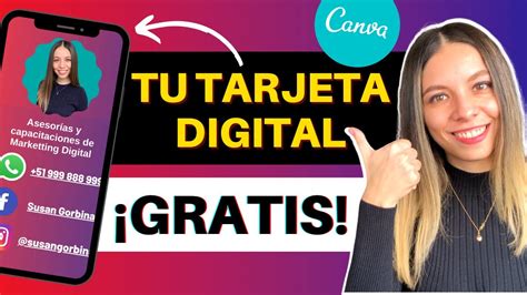 Como Hacer Una Tarjeta De Presentacion Digital Gratis Youtube