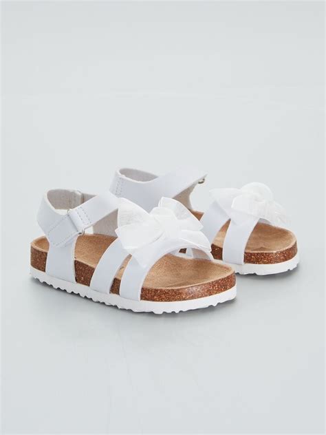 Sandalias Con Lazos Blanco Kiabi 18 00