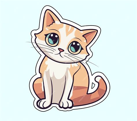 Vector De Dibujo De Un Lindo Gatito Vector Premium