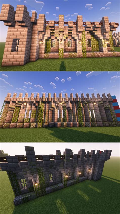 Medieval Stone Wall Minecraft Castle Minecraft Castle Designs Nbkomputer