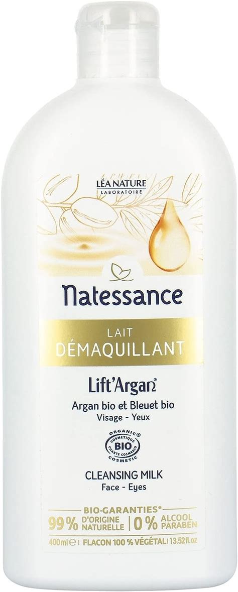 Natessance Lait Démaquillant LiftArgan Élimine Maquillage et