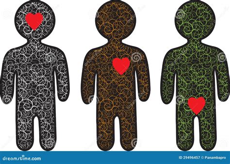 man  heart stock vector illustration  relations
