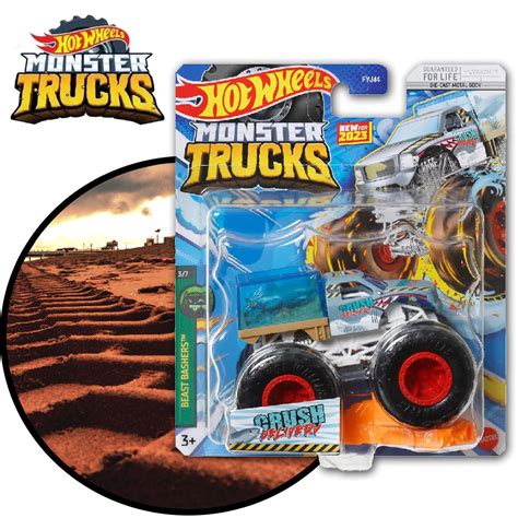 Carrinho Hot Wheels Monster Truck Original Mattel Fyj Crush D De Cora O Shop