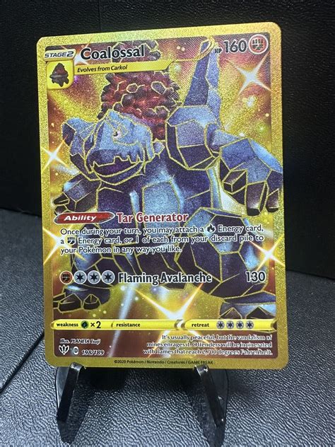 Pokémon TCG Coalossal Darkness Ablaze 198 189 Holo Secret Rare eBay