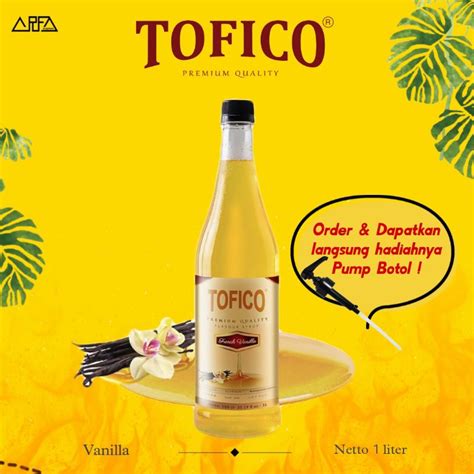 Jual Sirup Tofico Vanilla 1 Liter Shopee Indonesia