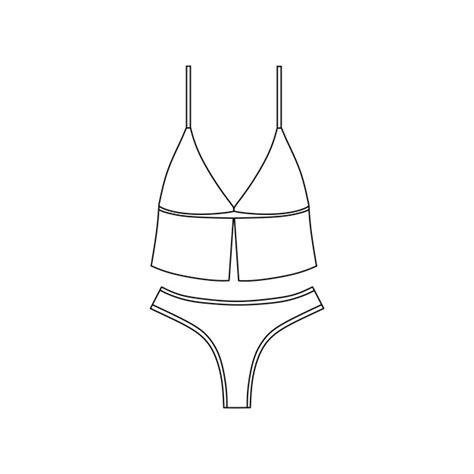 Premium Vector Lingerie Underwear Panties Bra Bustiers Drawn Vector