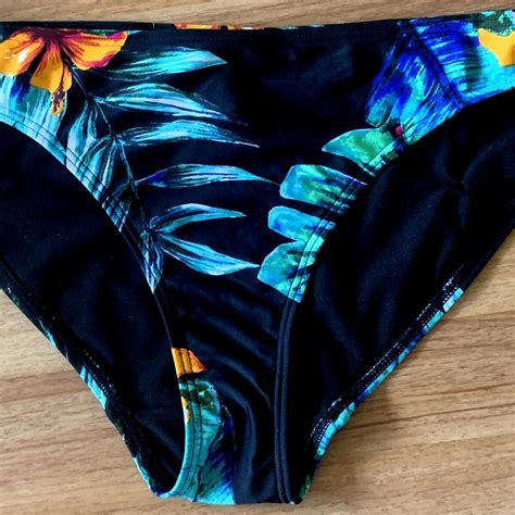Tropical Flower Bikini Bottoms Briefs With Depop