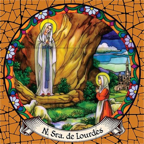 NOSSA SENHORA DE LOURDES 100 AZULEJO Kafofo Store