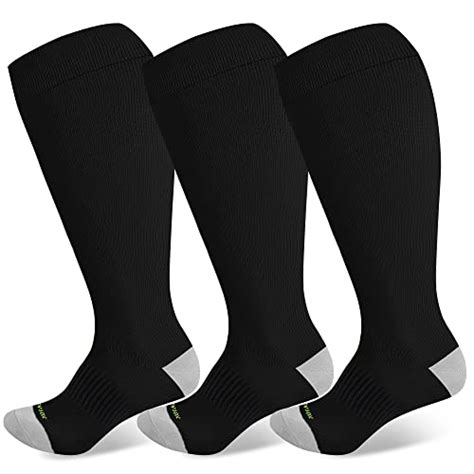 Levsox Plus Size Compression Socks Wide Calf Menandwomen 20 30 Mmhg Knee High Extra