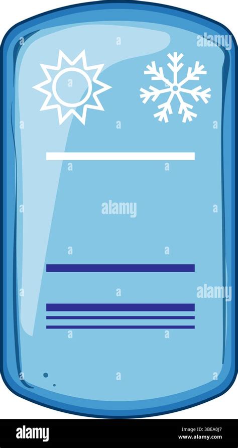 Pain Reusable Hot Cold Gel Pack Cartoon Vector Illustration Stock Vector Image Art Alamy