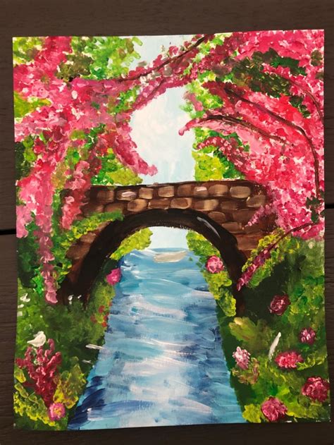 Cherry blossom painting