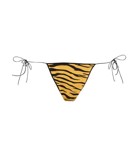 The C Zebra Print Bikini Bottoms In Multicoloured Tropic Of C Mytheresa