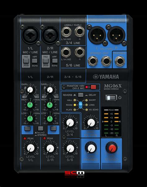 Yamaha Mg X Input Mixer With Spx Digital Fx And Phantom Power