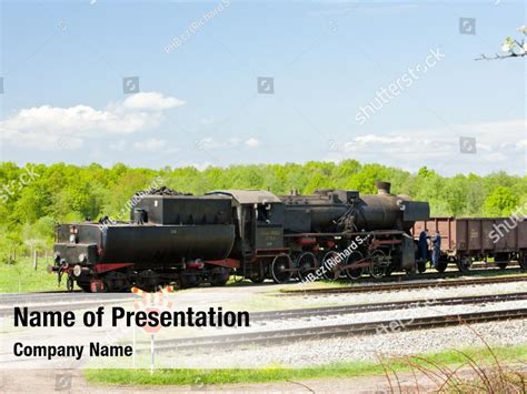 Locomotive And Freight Powerpoint Template Locomotive And Freight